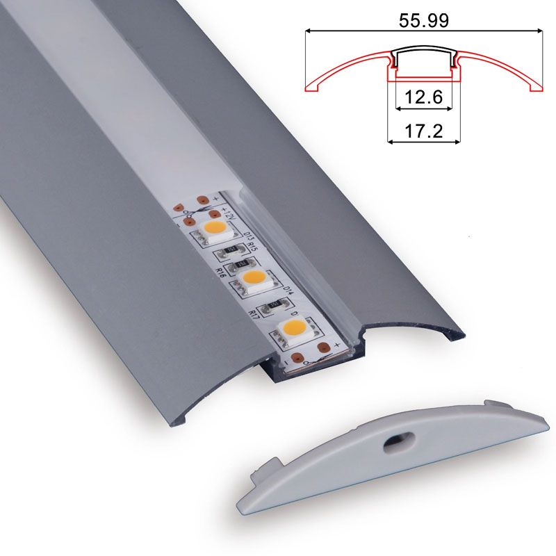 C028B LED Aluminum profile - Surface - For Strips Up To 12mm - 1m / 2m