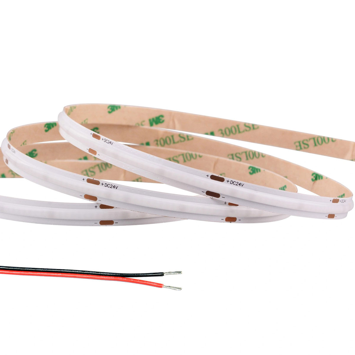 5m Single Color COB LED Strip Light - COB Series LED Tape Light - 24V - IP20