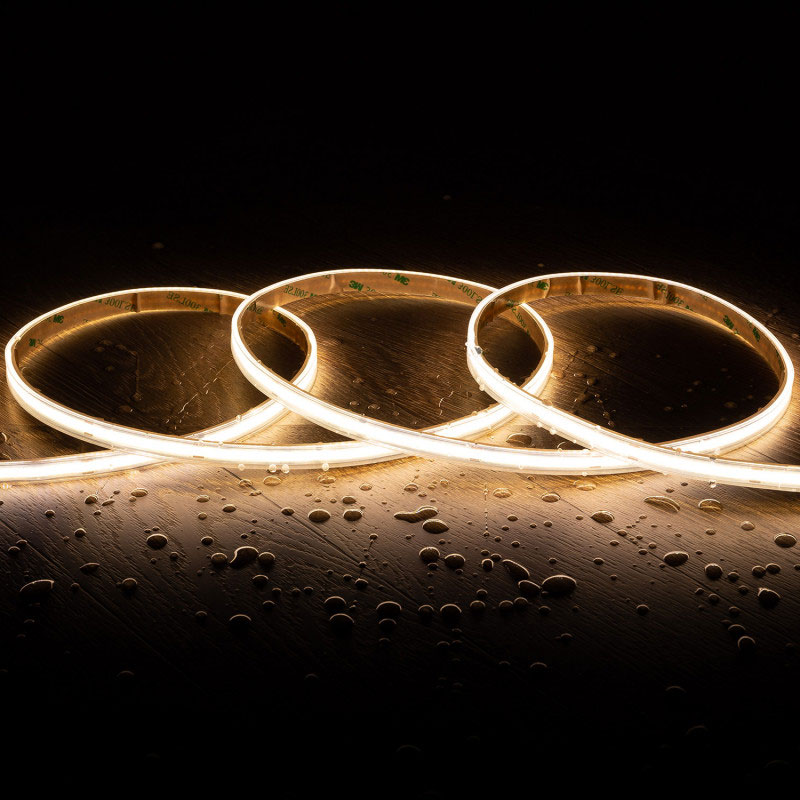 5m White COB LED Strip Light - COB Series LED Tape Light - High CRI - 24V - IP65