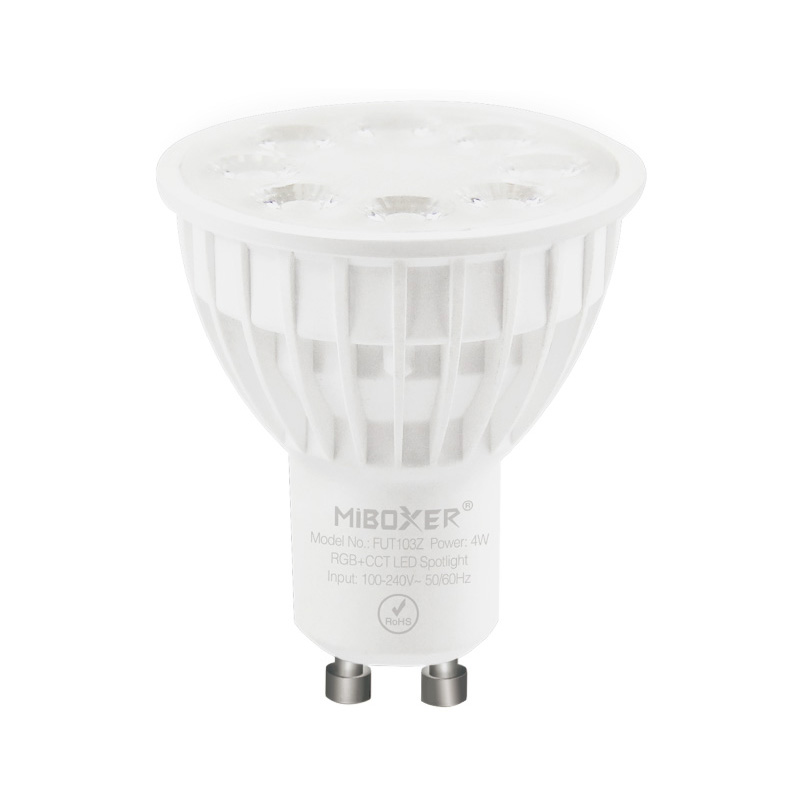 FUT103Z MiBoxer 4W ZigBee 3.0 GU10 RGB+CCT LED Spotlight