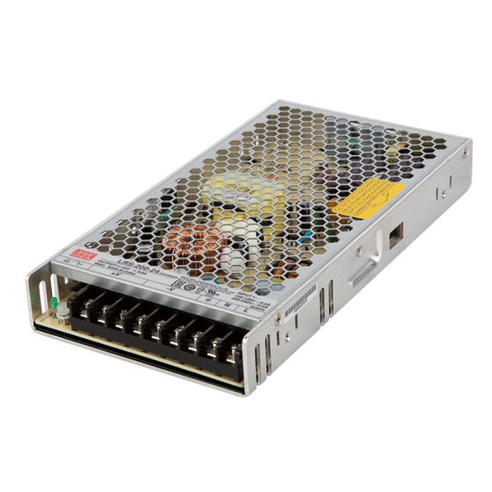 Mean Well LED Switching Power Supply - LRS Series - Enclosed - 24V DC - 100W / 200W