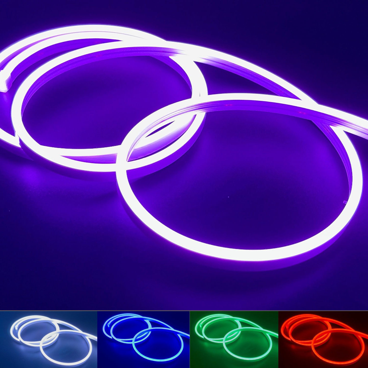 Mini RGB Neon Flex 12V 6x12mm IP65 Waterproof - 5m