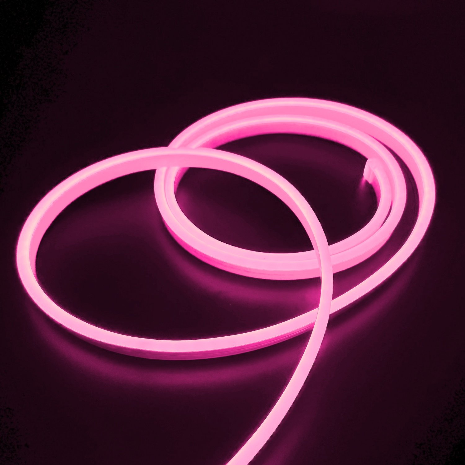 Pink Neon Flex 12V 8x16mm 120LEDs/m IP65 - 5m