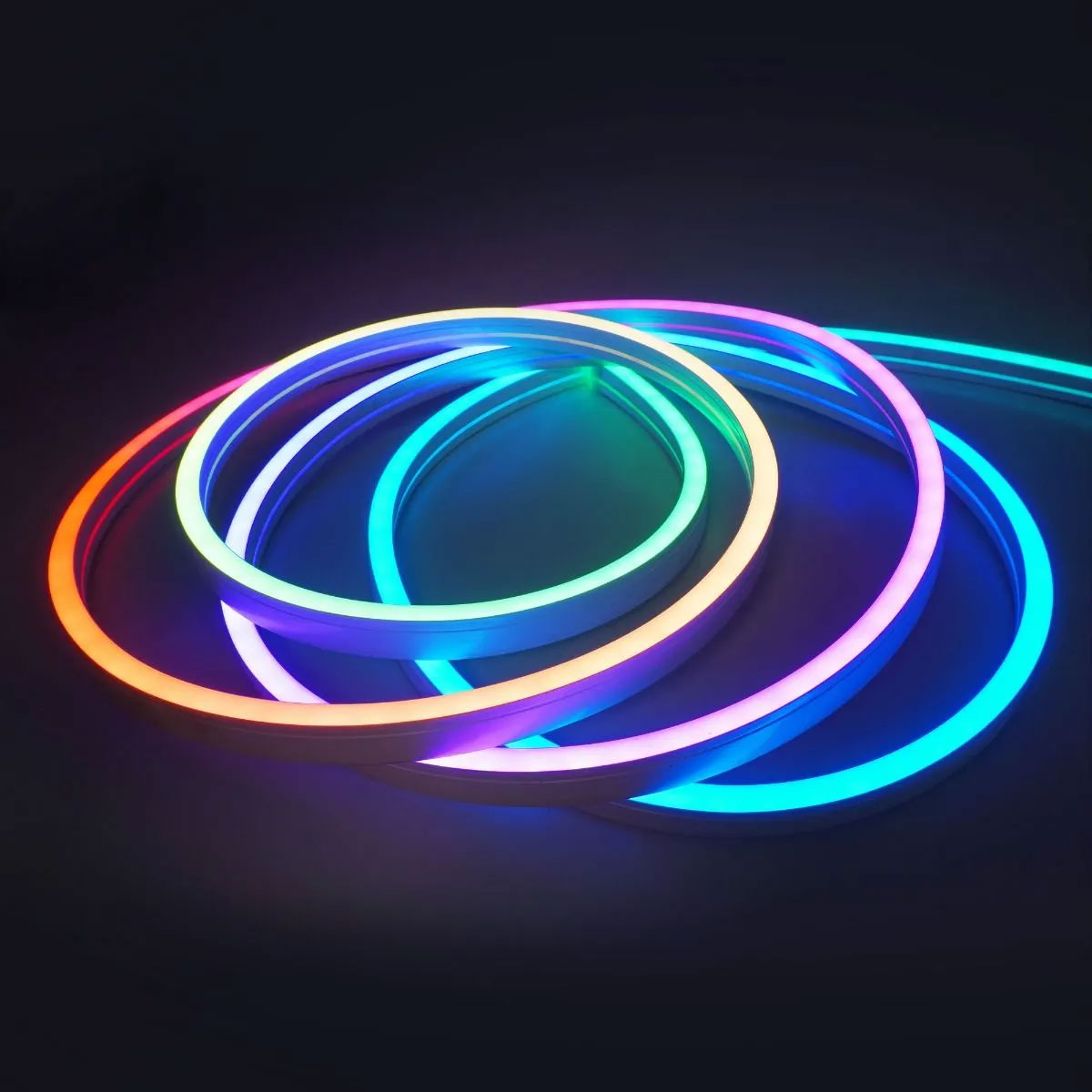 Addressable Digital Pixel RGB Neon Flex DC 24V IP68 Fully Waterproof 10x20mm WS2811 - 5m