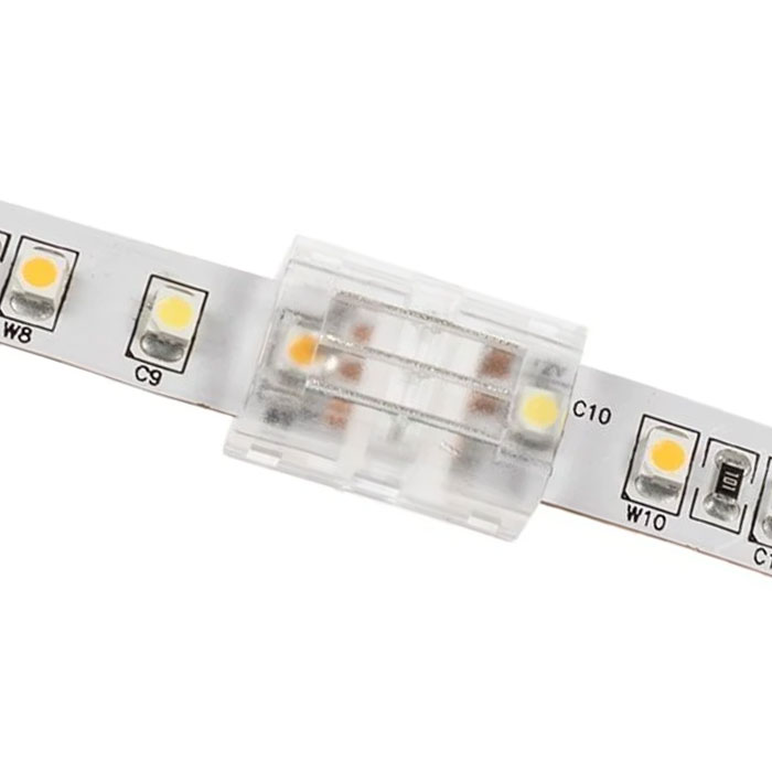 Solderless Clamp-On Butt Connector - 10mm Tunable White LED Strip Lights