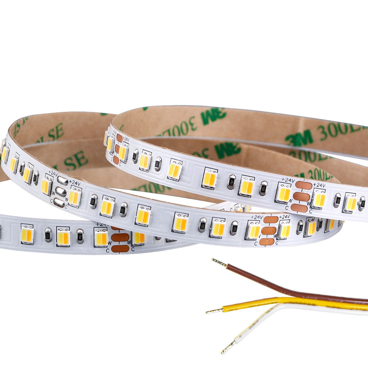 5m Tunable White LED Strip Light - LED Tape Light - 24V - IP20 - Tunable White - 196.9in (16.40ft)