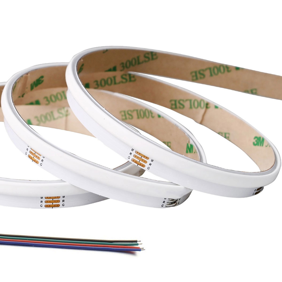 Side Emitting White COB LED Strips - COB Series LED Tape Light - IP20 - 24V