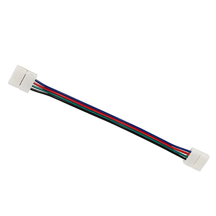 6" Interconnect Jumper for 10mm RGB LED Strip Lights - STN10-4HCHC-15